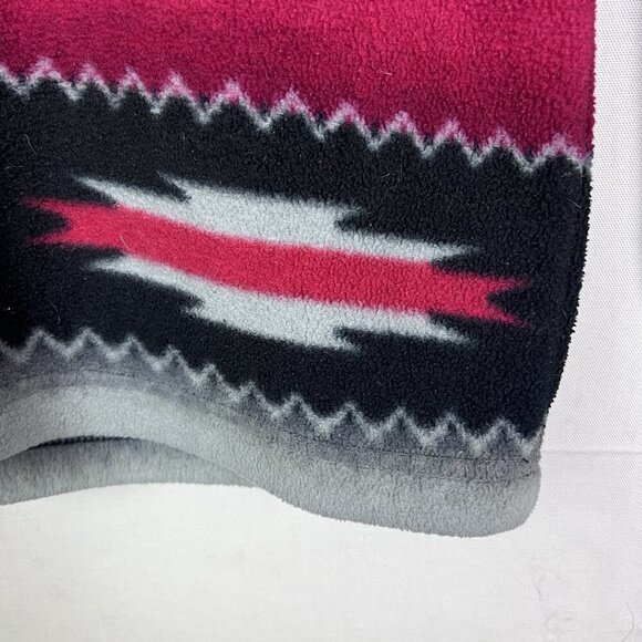 Wrangler Aztec Western Blanket Fleece 1/4 Zip Pullover Size Large Southwest - Picture 9 of 14